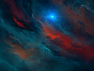 Krauss Nebula Digital Art Wallpaper