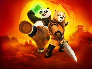 Kung Fu Panda The Dragon Knight 2022 wallpaper