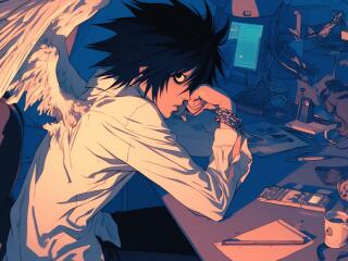 L Character HD Death Note Anime wallpaper