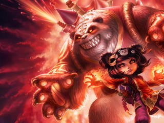 league of legends, dark child, panda Wallpaper