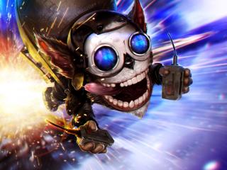 league of legends, ziggs, art wallpaper