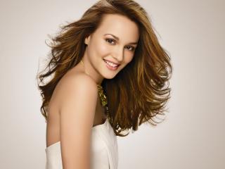 Leighton Meester Smile Images wallpaper