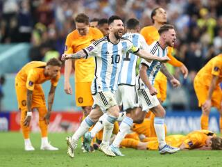 Lionel Messi Celebration FIFA World Cup 2022 Wallpaper