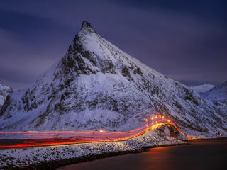 Lofoten Bridge Norway Wallpaper