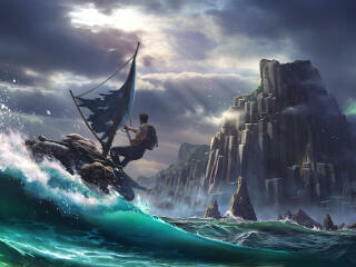 Lost In Blue HD Gaming wallpaper