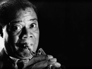 louis armstrong, look, pipe wallpaper