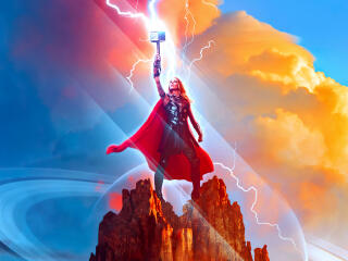 Love and Thunder Lady Mighty Thor wallpaper