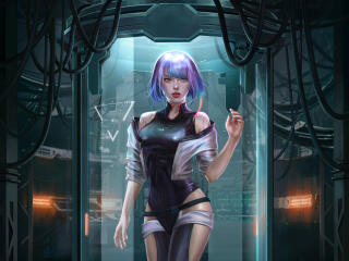 Lucy 4K Art Cyberpunk Edgerunners wallpaper