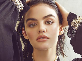 Lucy Hale Close-Up Face wallpaper