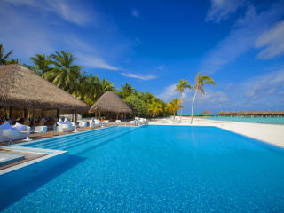 maldives, ocean, swimming pool wallpaper