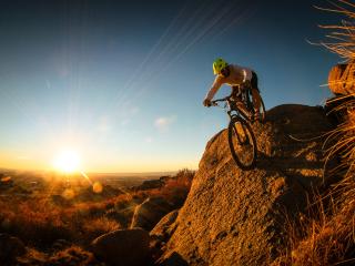 man, mountain bike, cyclist wallpaper