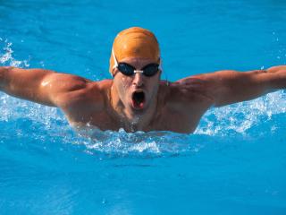 man, swimmer, movement wallpaper
