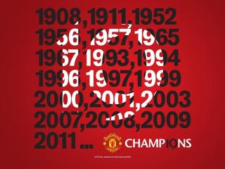 manchester united, champions, year wallpaper