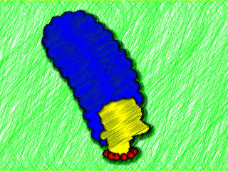 Marge Simpson Digital Art wallpaper