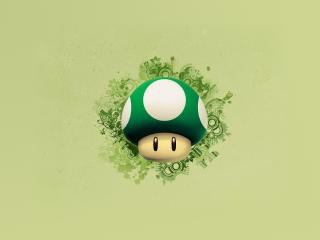 mario, mushroom, graphics Wallpaper
