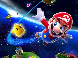 mario, space, characters Wallpaper