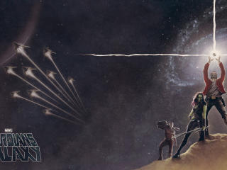 Marvel Guardians Of The Galaxy Artwork wallpaper