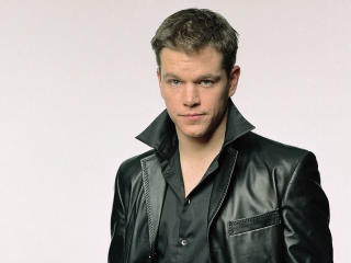 Matt Damon In Black Jacket  wallpaper
