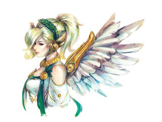 Mercy Angel Overwatch wallpaper