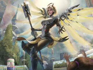 Mercy HD Overwatch 2 Art wallpaper