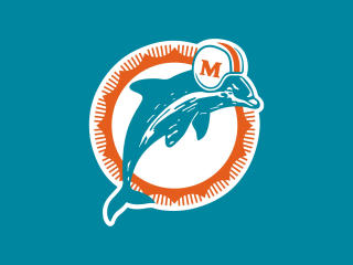 miami dolphins, logo, football club wallpaper
