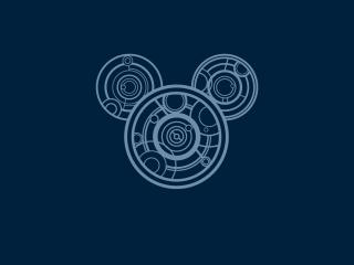 Mickey Mouse Minimal Logo Art wallpaper