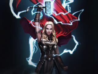 Mighty Thor Love And Thunder  Digital Art wallpaper