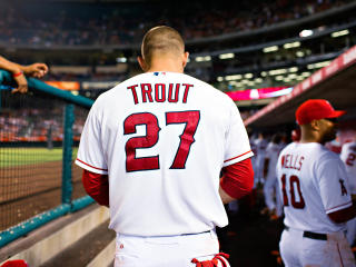 mike trout, baseball, los angeles angels of anaheim wallpaper