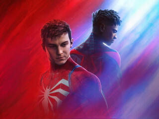 Miles And Peter In Marvels Spider Man 2 Digital wallpaper