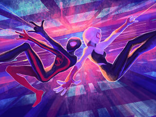 Miles Morales & Gwen Stacy The Spider-Verse wallpaper