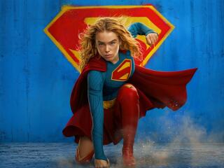 Milly Alcock 4K Actress Supergirl Pose Wallpaper
