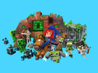 Minecraft Legends The Heroes wallpaper