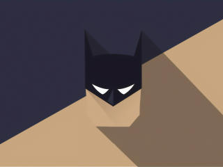 Minimal Batman Mask wallpaper