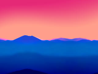 Minimal Colorful Mountains wallpaper