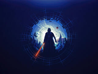 Minimal Darth Vader HD Sci Fi Star Wars wallpaper