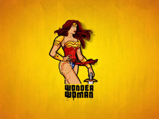 Minimal Wonder Woman Artwork wallpaper