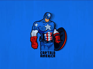 Minimalist Captain America wallpaper