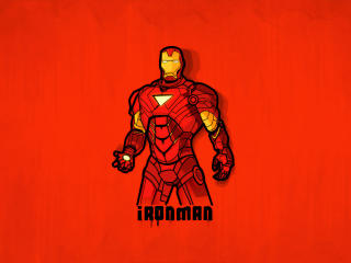 Minimalist Iron Man wallpaper