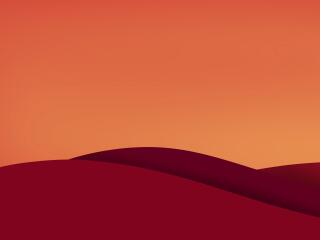 Minimalistic Sunset Hills wallpaper