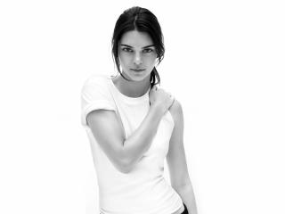 Model Kendall Jenner Monochrome wallpaper