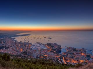 monaco, city, view from the top Wallpaper