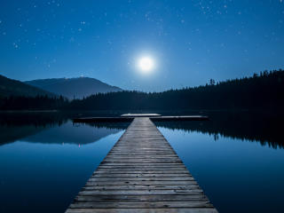 Moonlight Dock wallpaper