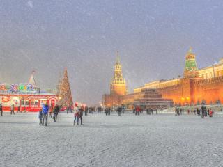moscow, ice skating, snow Wallpaper