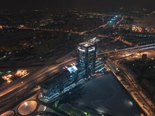 moscow, moscow city, top view Wallpaper