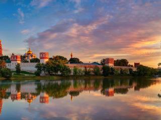 moscow, novodevichy convent mother of god of smolensk, summer Wallpaper