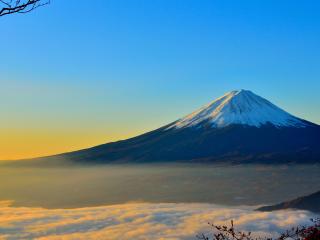 Mount Fuji Sea Sunrise Wallpaper
