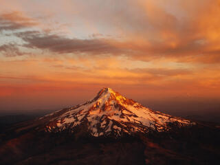 Mount Hood HD Sunset wallpaper