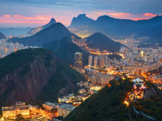 Mountain Cityscape Rio de Janeiro wallpaper