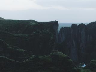 mountain, cliff, hill Wallpaper