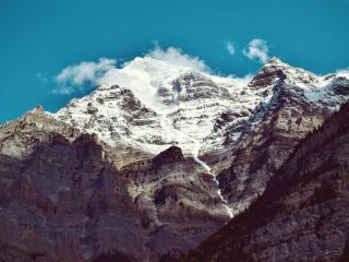 mountain, peak, snow wallpaper